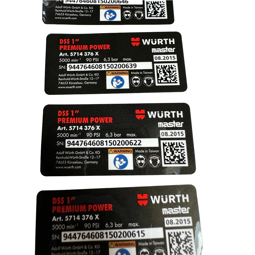 Custom Anti Counterfeiting Transparent Security Label 3D Hologram Sticker
