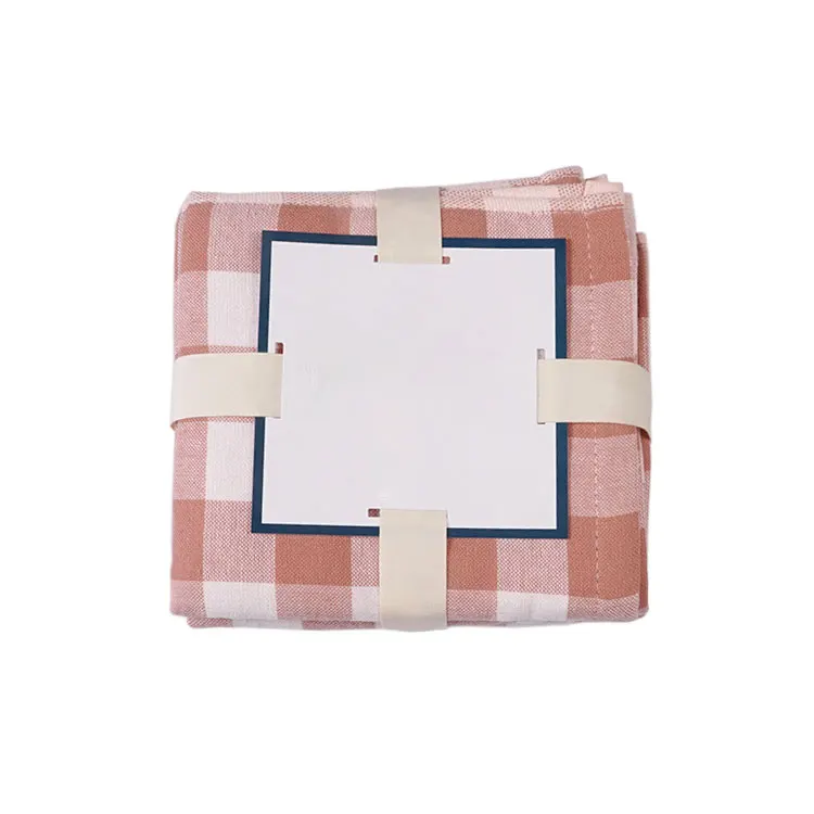 Promotional   Soft Washcloth Bath Towel for Baby kids Absorption Soft Children washcloth check jacquard washcltoh