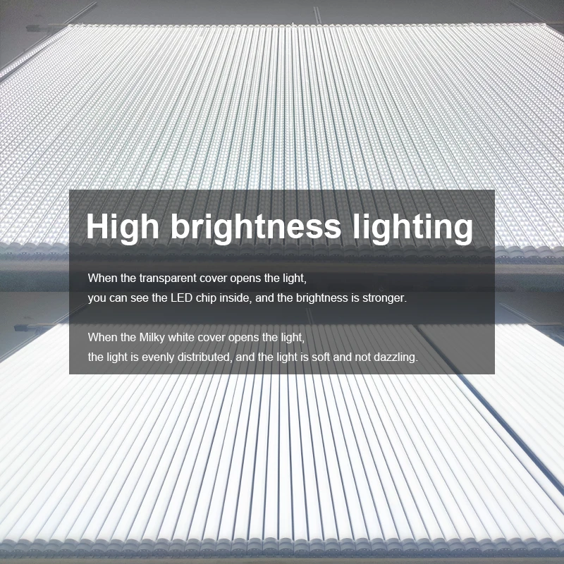 T8 Glass Fluorescent Tube Replacement Lamp tubes High Bright Aluminium Plastic T8 G13 LED Light Tube