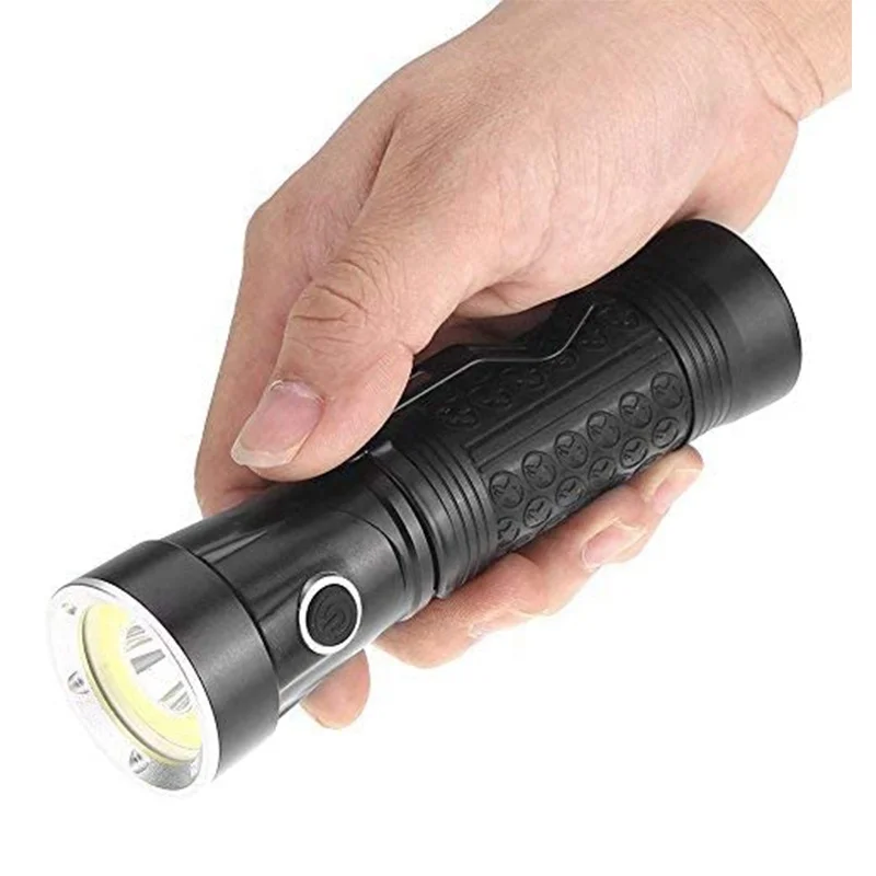 New Style 90 Rotatable Handheld Led Flashlight Rubber High Power LED Work Torch Light With Strong Magnet For Emergency