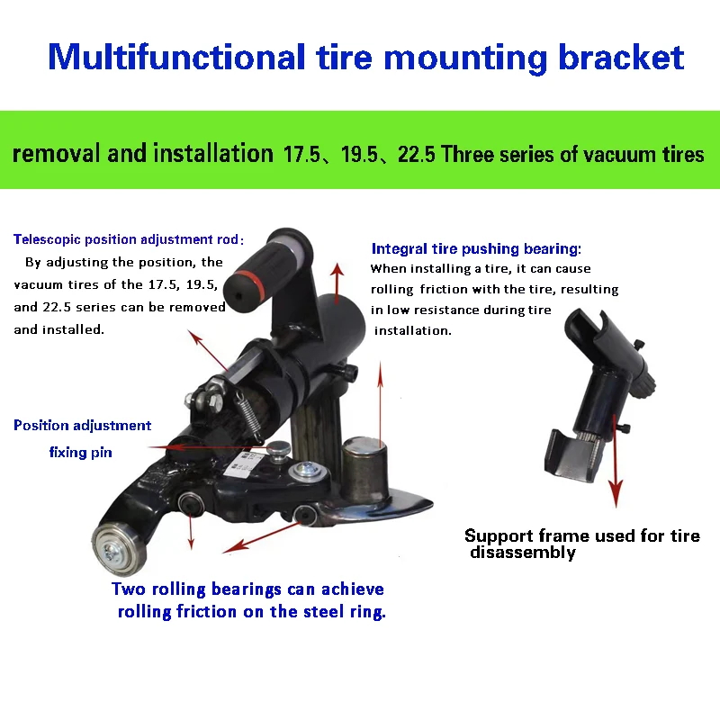 Ce Vehicle Swing Arm Equipment Portable Pneumatic Truck Tyre Changing R22.5 Machine Tire Service Tools Tire Changer Truck