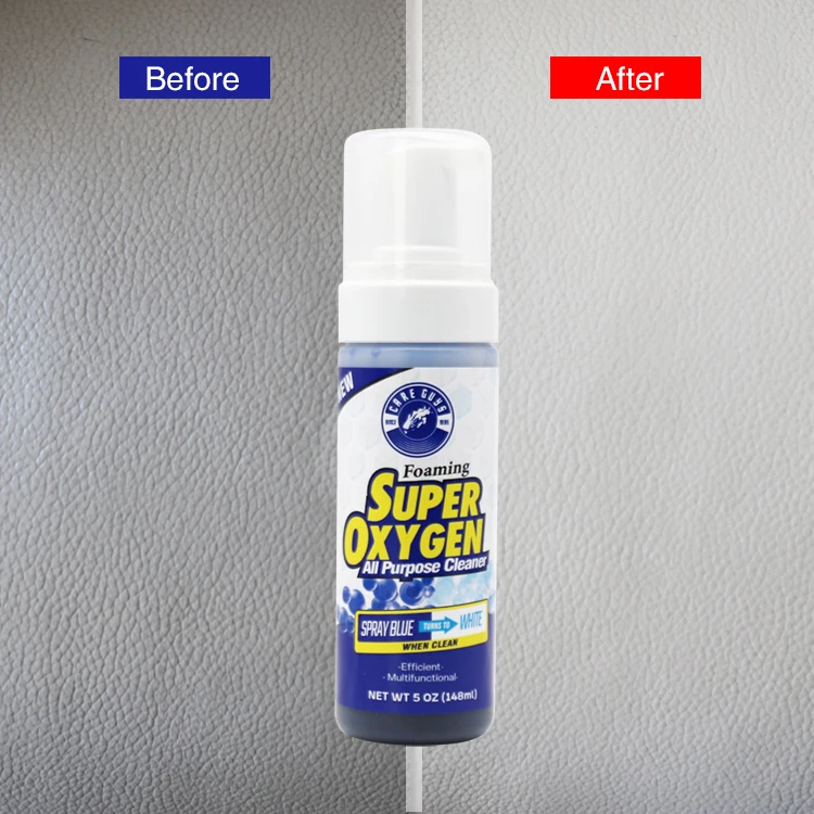 hot selling super oxygen foaming cleaner blue all purpose foam cleaner  leather, fabric cleaning foam manufacturer