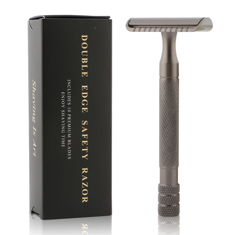 Zinc alloy safety razor chrome double edge shaving safety razor blades