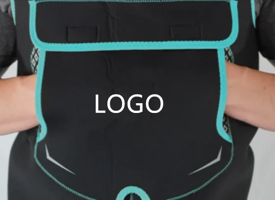 Custom 5mm Green Color Neoprene Chest Waders Bootfoot Fly Fishing For Lady