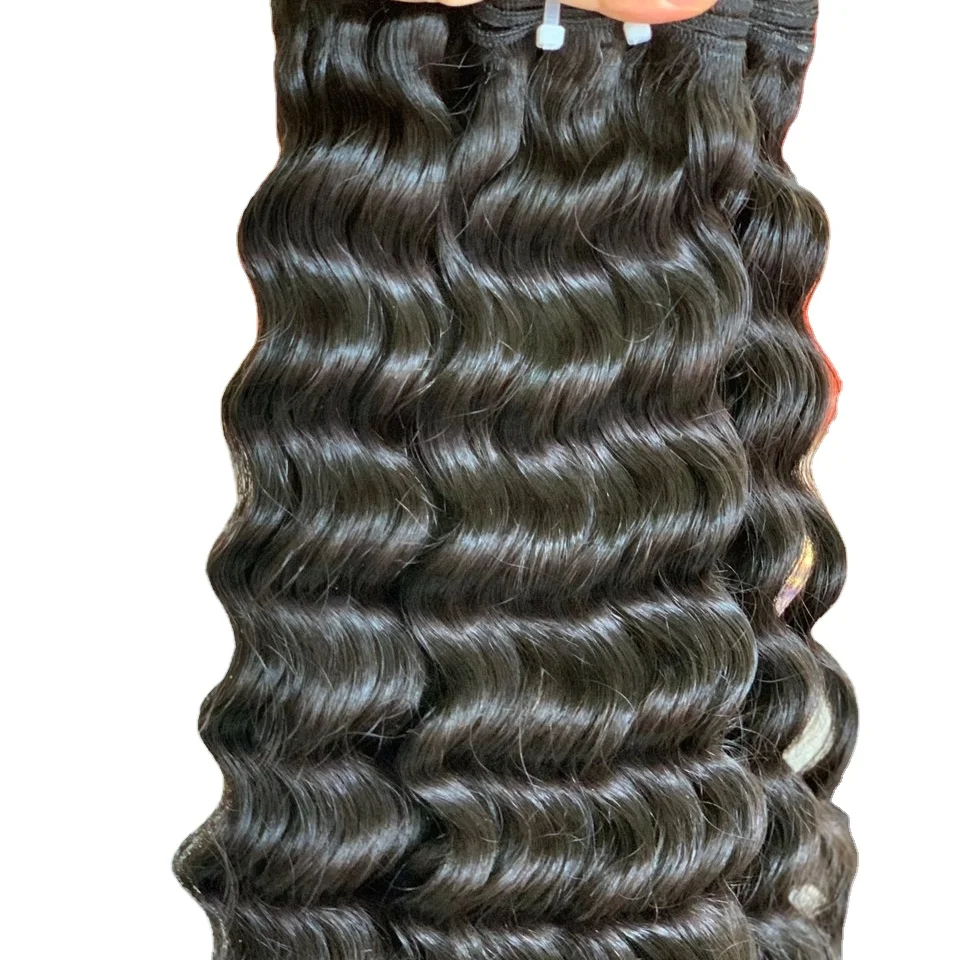 
Оптовая продажа, популярные вьетнамские волосы, человеческие волосы с глубоким изгибом 