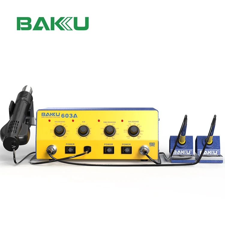 New 2 in 1 hot gun for mobile phone cheap air smd soldering ir solder blower with low price quick bga rework station automatic
