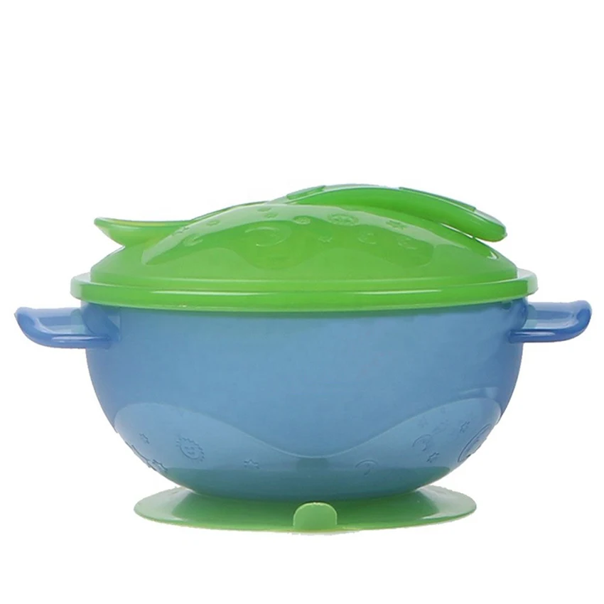  Wholesale New Style Non-toxic Training Feeding Baby Suction Bowl BPA Free Eco friendly Kids Plastic with