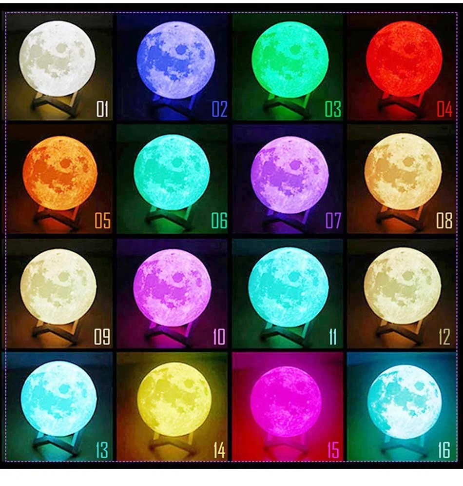 Wifi Tuya 3D Smart Led Night Moon Light Living Room Decoration Lighting Moon Magnetic Floating Table Lamp