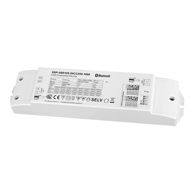 Sunricher 50 Вт 1CH RF + Bluetooth 2 4G сетчатый Диммируемый драйвер с выходным током 250-1000 мА регулируемый помощью Dip-переключателей