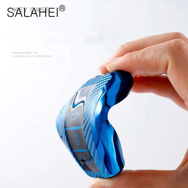 Fashion Soft TPU Carbon fiber Car Key Case Cover Keychain For Great Wall Haval/Hover H6 H7 H4 H9 F5 F7 H2S Auto Key Shell Holder