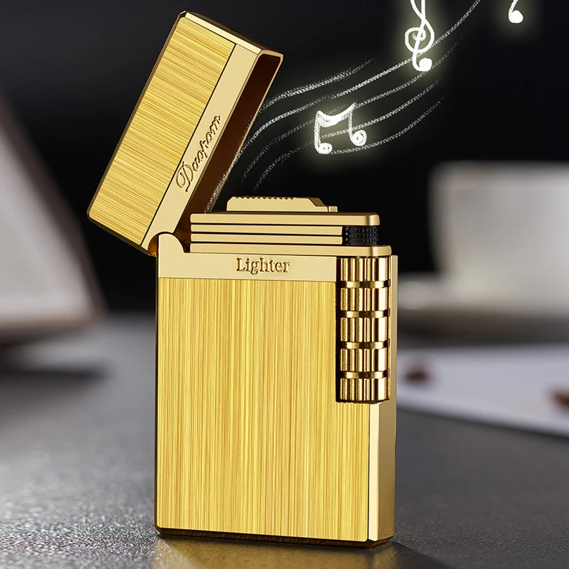 Premium Quality lighters Customizable carved tobacco accessories refillable cigarette lighter Metal lighter gas for a picnic