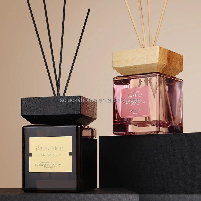 500ml 200ml No fire aroma home high-end fragrance ornaments home interior bedroom long-lasting fragrance gift reed diffuser sets