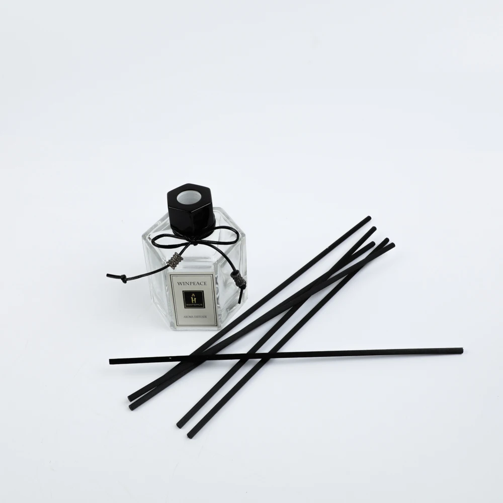 2020 New 100ml Luxury scents metal lid decorative high quality reed diffuser with glass jar