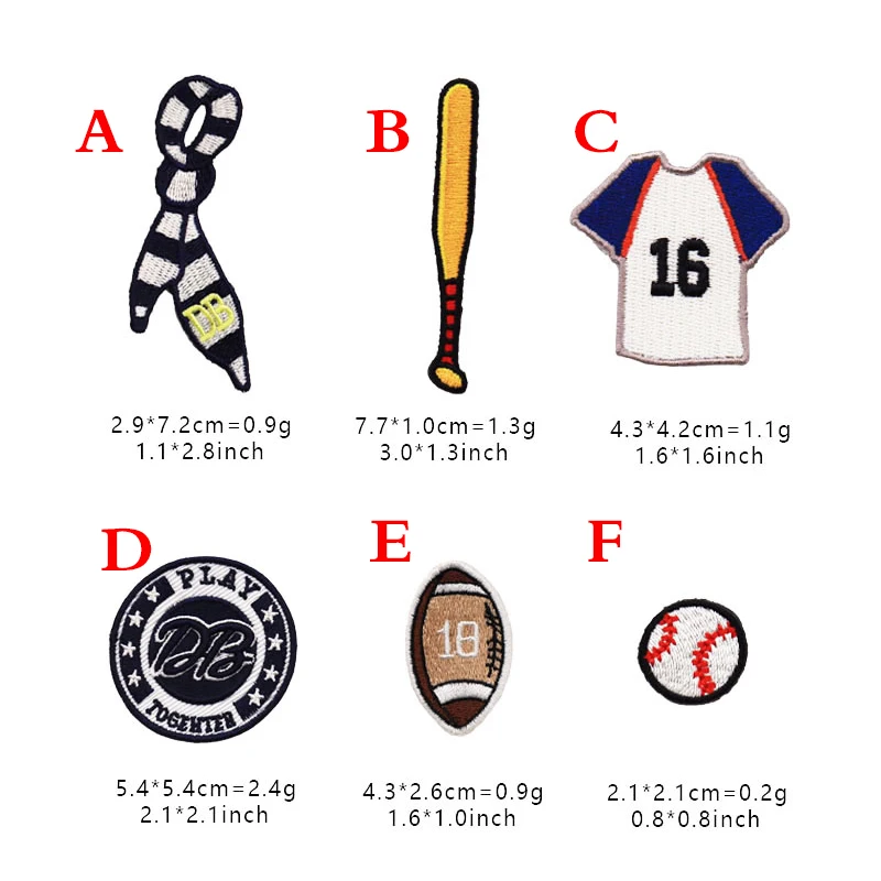 Appliqued 100% Polyester Fabric baseball sport streetwear Mobile phone case refrigerator magnet embroidery patches
