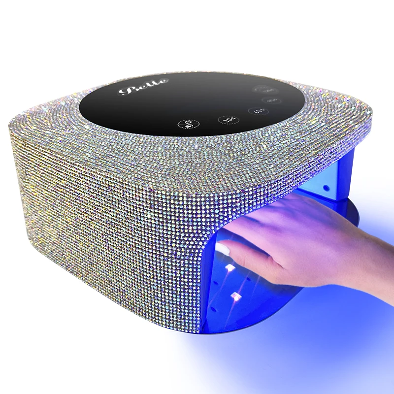 Premium Custom Bling Rhinestone Portable Fast Cure UV LED Cordless Nail Lamp