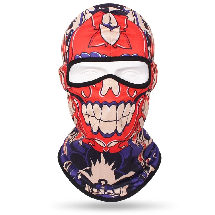 Hot Selling Outdoor Sports Custom Logo Face Mask Knit Full Face Cover Ski Bicycle Cycling Motorcycle Mask Hats Balaclava