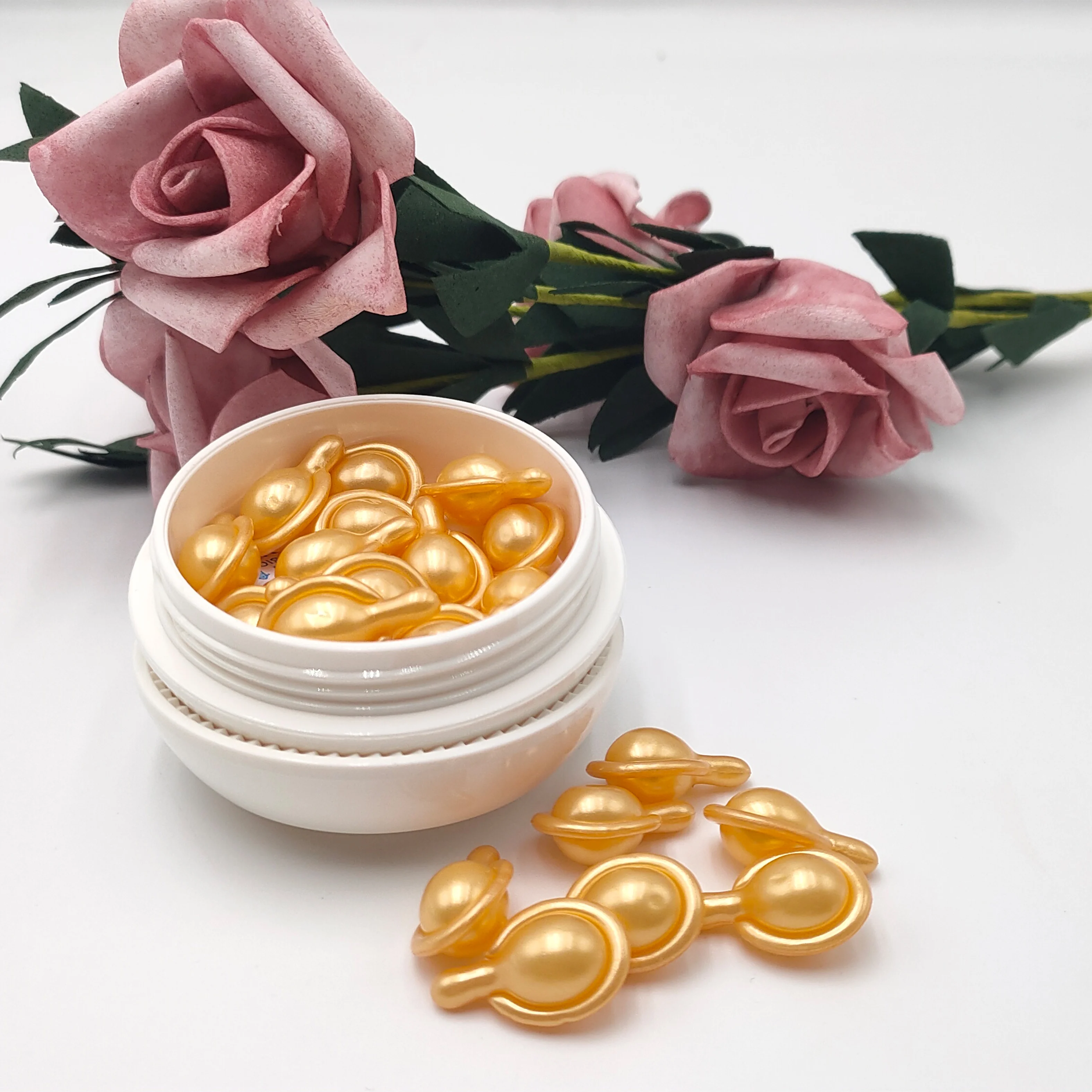 Face Skin Care Sheep Placenta Extrct Serum Capsule  Anti Aging Hyaluronic Vitamin C Retinol Serum Capsules