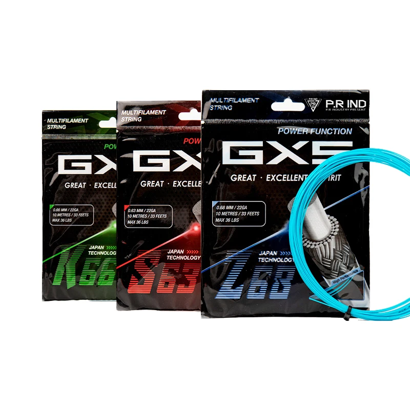 
Wholesale GXS Nylon portable 0.66mm flexible cheap badminton string 