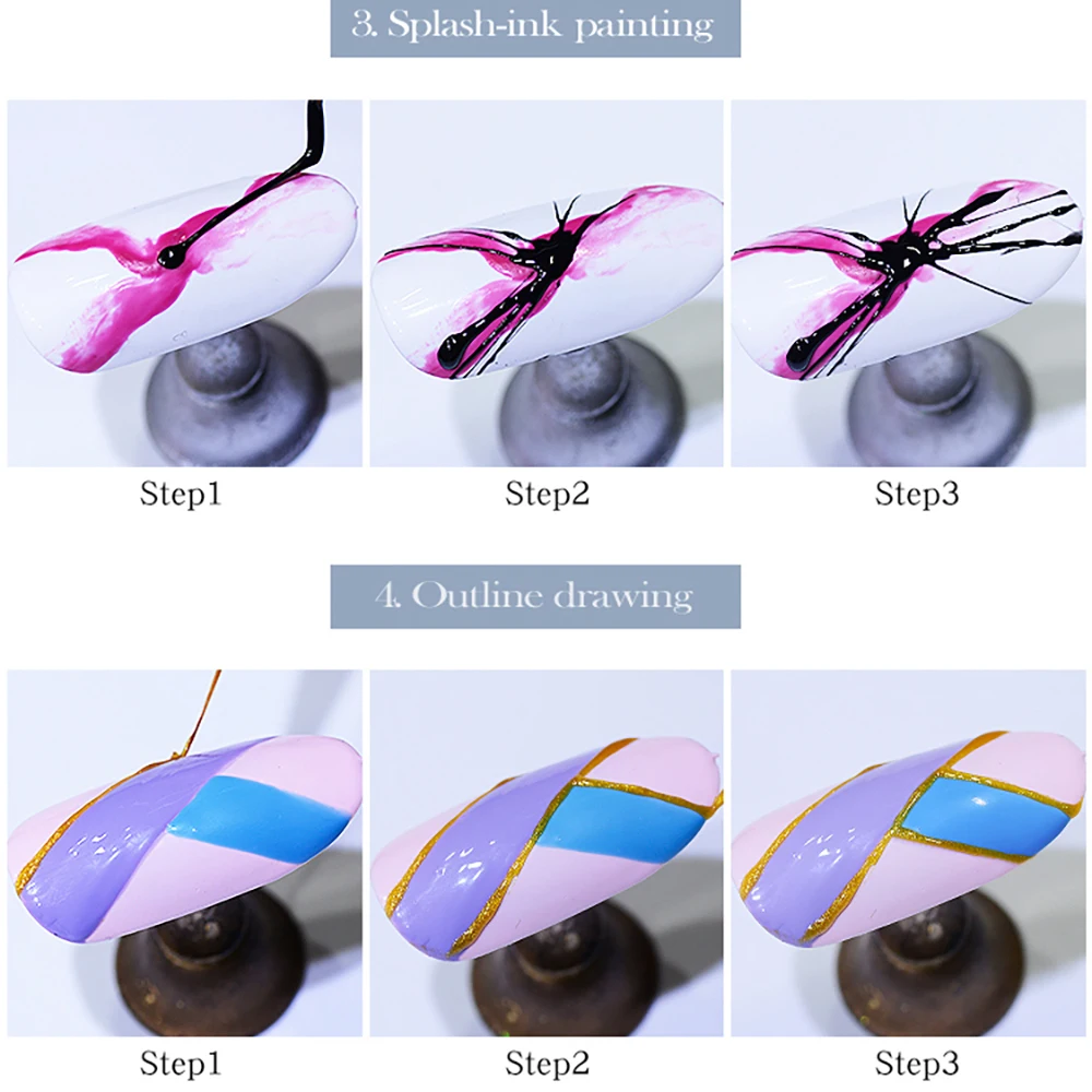 Hanyinails Wholesale 5ml Custom Private Label Cheap UV Gel Polish Paint Led Art Color Spider Nail Gel Set