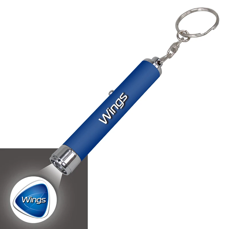 Personalized logo led torch projector kids toys quality guarantee light logo projection flashlight keychain torch