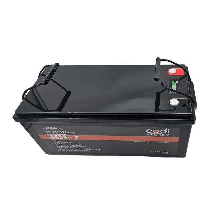 Lifepo4 battery solutions 25.6V 100AH 120AH home storage solar lithium battery 4000 times cycyle life max 4 units in series