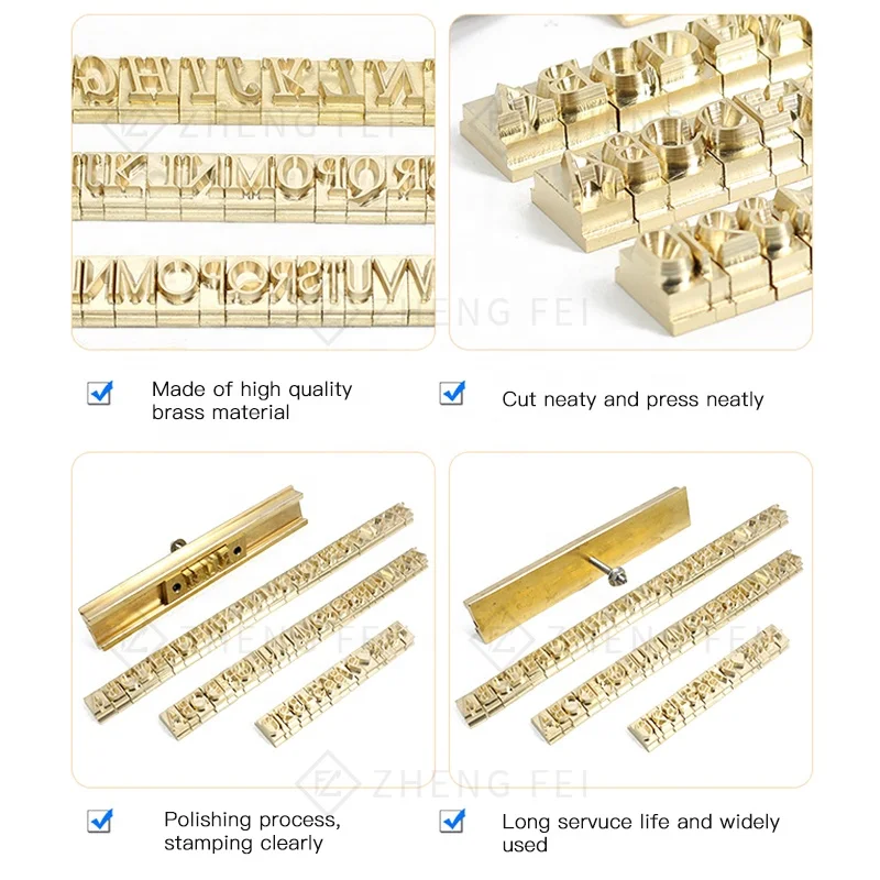 Premium Quality Seamless Alphabet Stamp Set for Leather | Multiple Alphabet Letter Set with 6 mm T- slot for Hot Foil Stamping