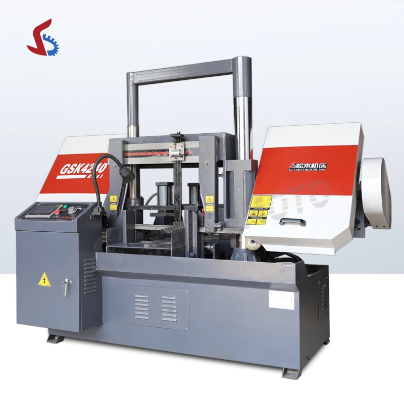 Double Column Plc Bandsaw Nc Band Sawing/full Automatic Cnc Metal Cutting Band Saw Machine GHS4240