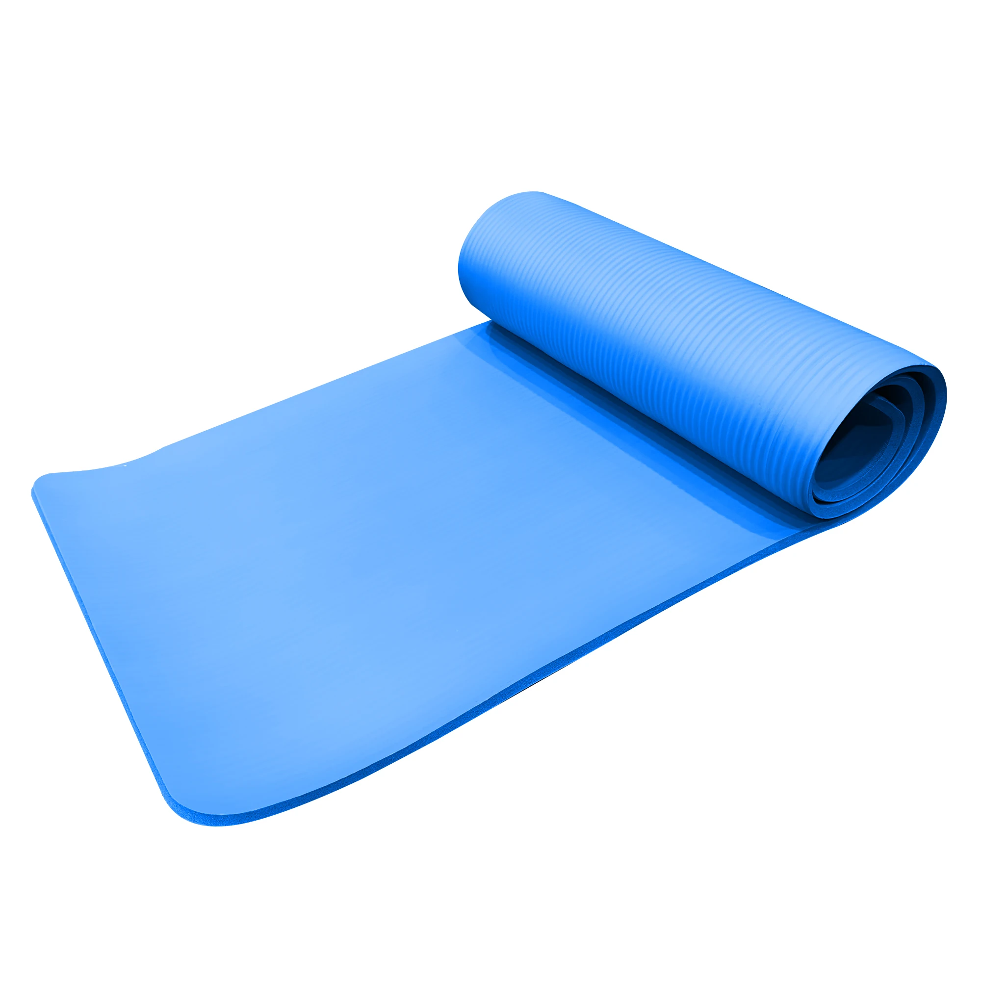 Thick Anti-Static Grounding Gymnastics NBR Blue Yoga Mat for Home Workouts Beginners Friendly Yoga Pad for Yoga Practice
