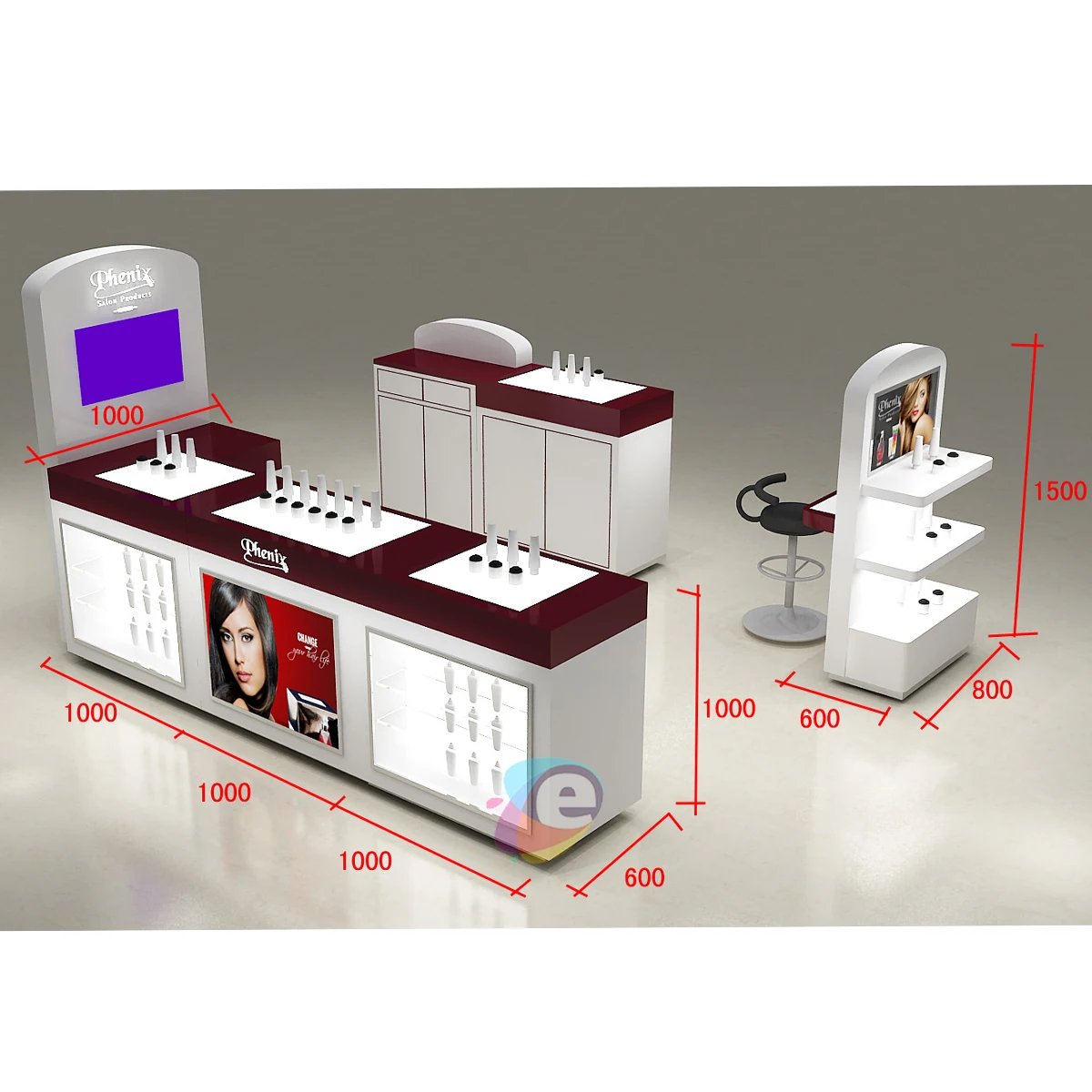 Сборный закрытый торговый центр ремонтная станция Rmu для продажи косметика мебель розничных магазинов
