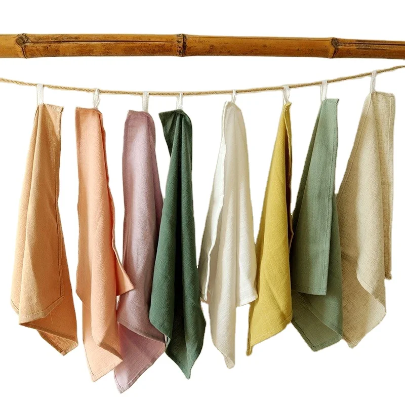 Aamzon Cotton Washable Linen Table Dinner Cloth Napkin Home Hotel