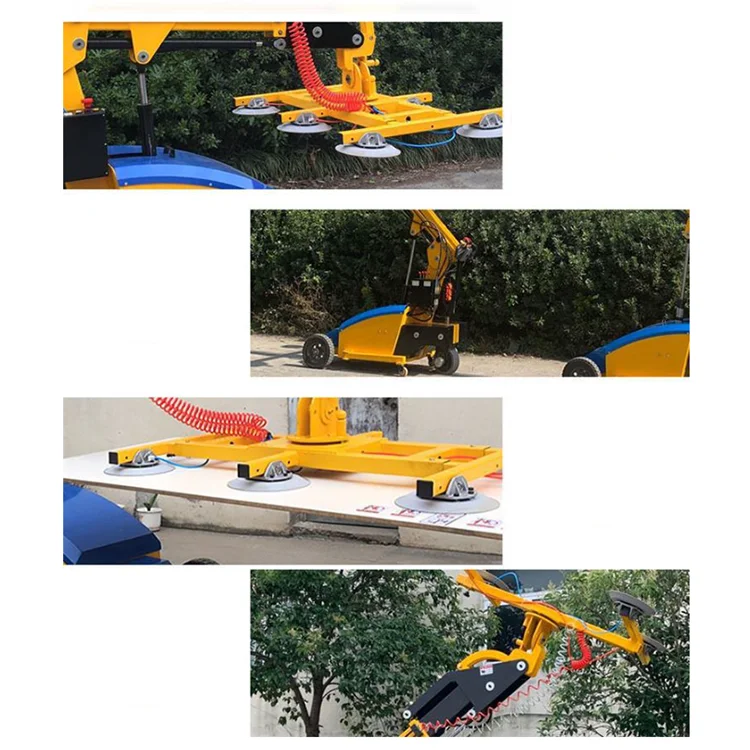 china 12ton hydraulic manipulator lifting machine mobile electric suction handling robot arm for glass mounting installation
