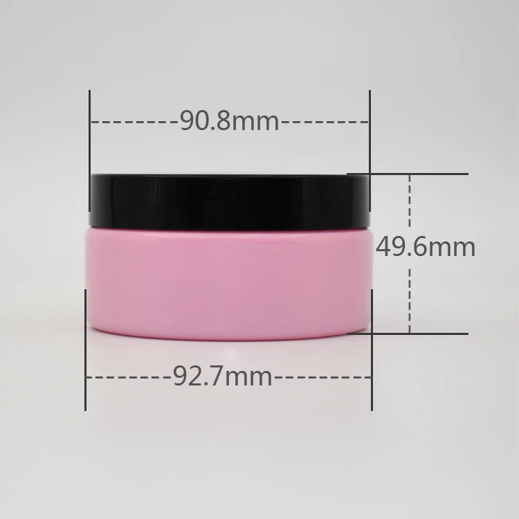 Custom Color Pink 9oz 270ml Food Grade Plastic PET Car Wax,Glass Polishing Powder,Cerium Oxide Containers Jar With Screw Lids