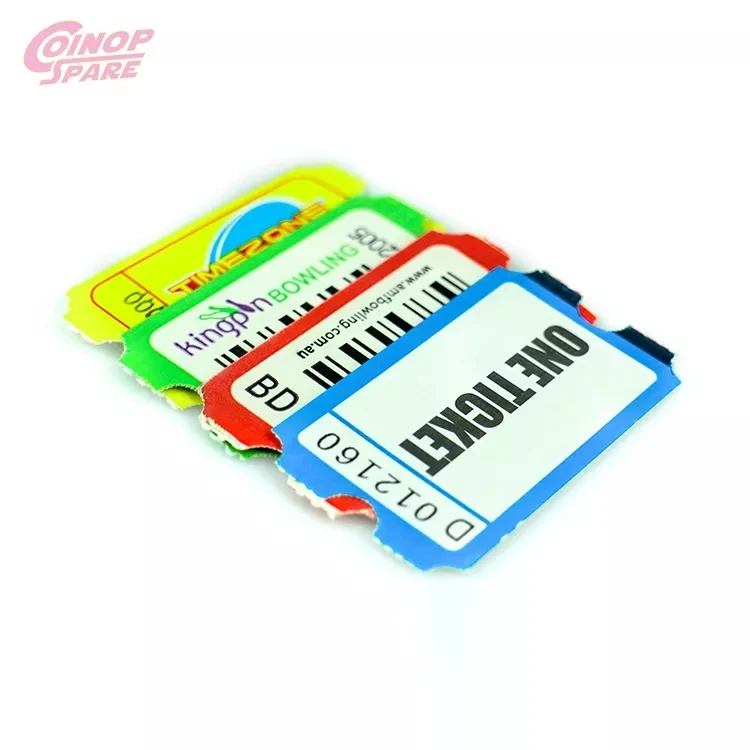 Wholesales Roll Ticket Arcade Redemption Ticket Paper Arcade Ticket Prizes Manufacturer