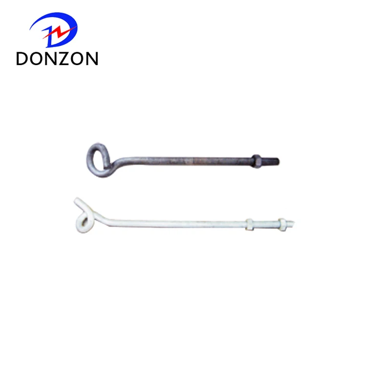 Electric fasteners Galvanized stainless steel pig tail bolt ball eye hook