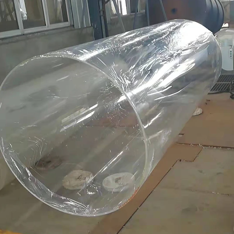 Large diameter acrylic transparent round pipe 90 mm 110 mm 160 mm 225 mm 400mm 500mm Plexiglass round tube