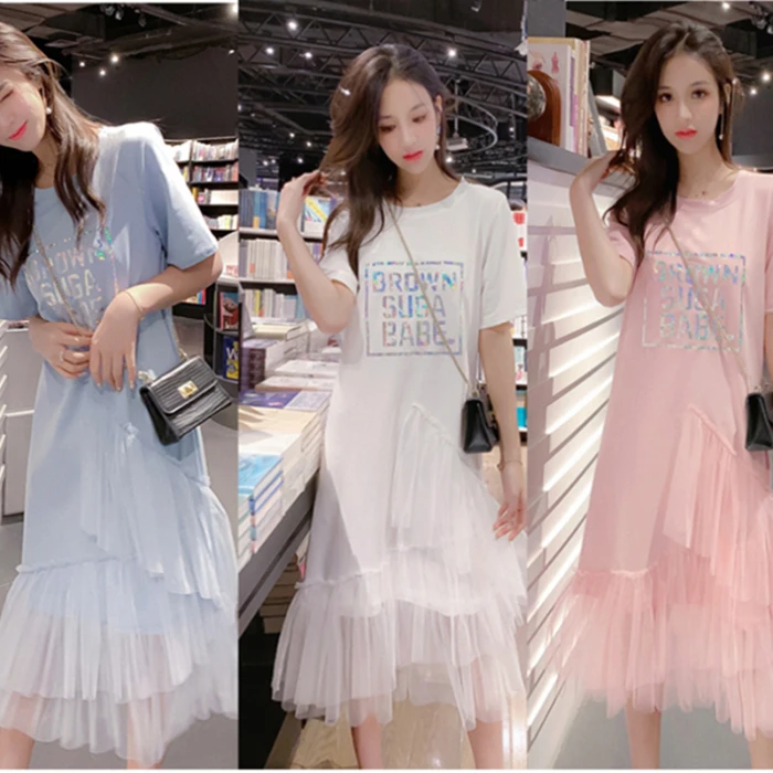 
2021 Hot Sale short Sleeve Fashion Summer Plus Size Ladies Casual Maternity Dresses Women Clothing 