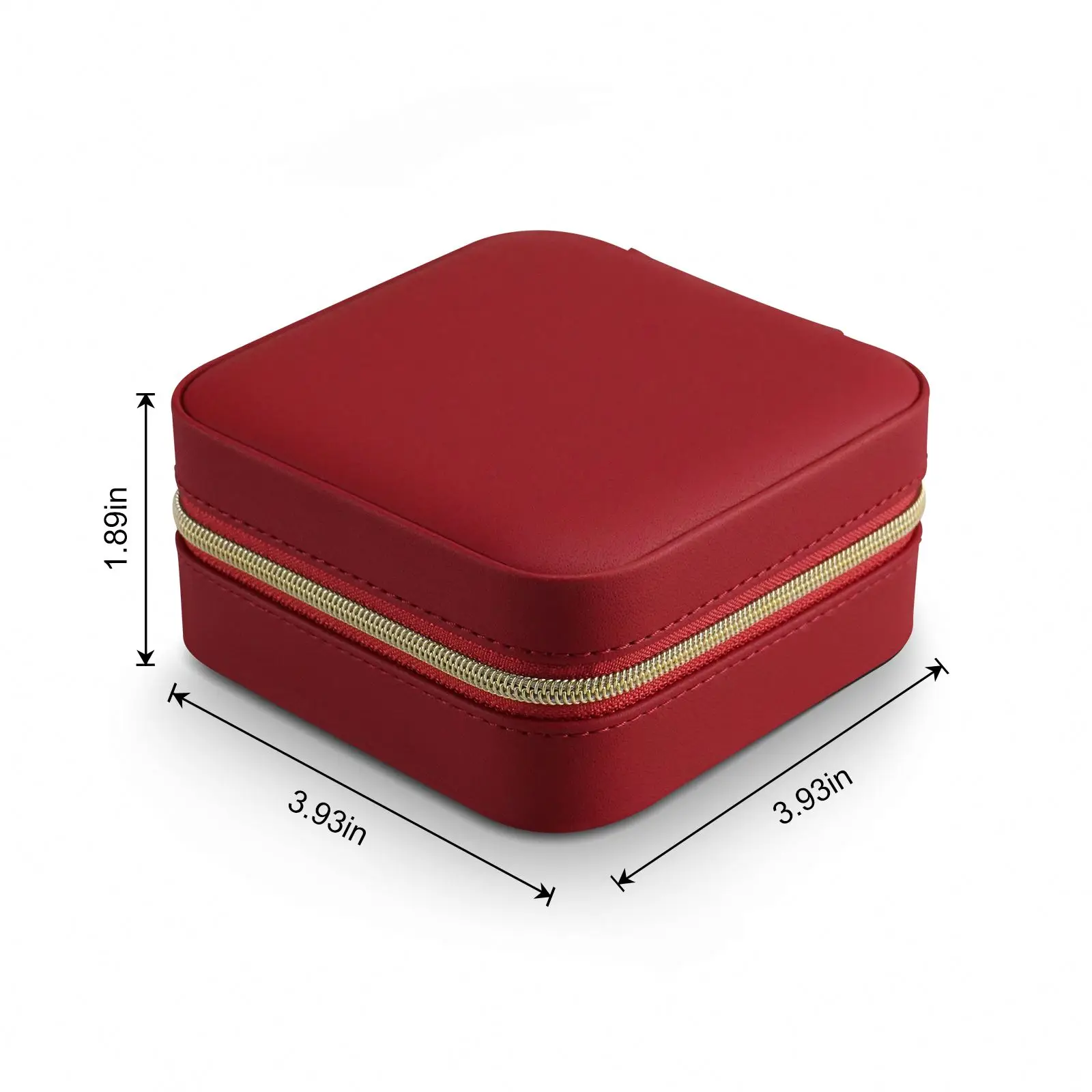 free sample jewelry organizer box leather travel case storage ring earring necklace bracelet jewellery packaging