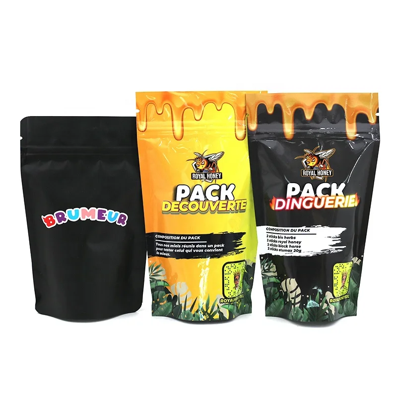 3.5g Jokes Up Aluminum Foil Red White Plastic Packaging Mylar Smell Proof bags