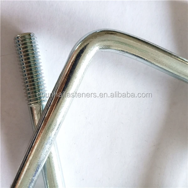 
steel square round types of u shape botl for truck chassis clamp 