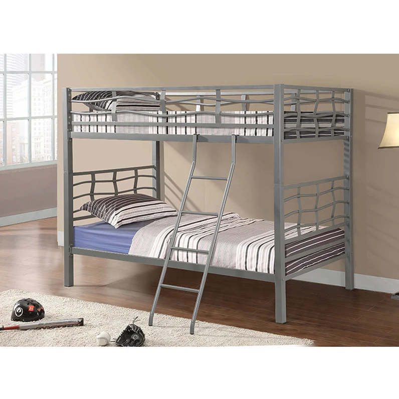 Bunk Bed Furniture Metal Modern Beds Twin Over Frame With Dormitory Cheap Price Double For Students Hot Sale Heavy Duty