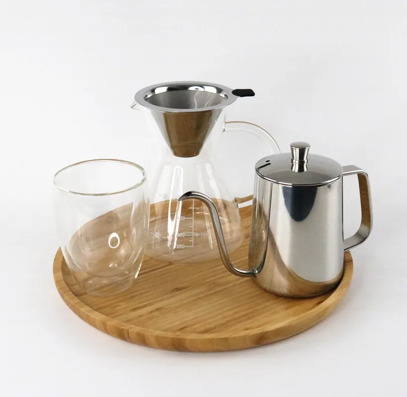 Оптовая продажа, высококачественные кофейные чашки для ручной капельного приготовления, наборы кофейников, набор для турецкой кофеварки