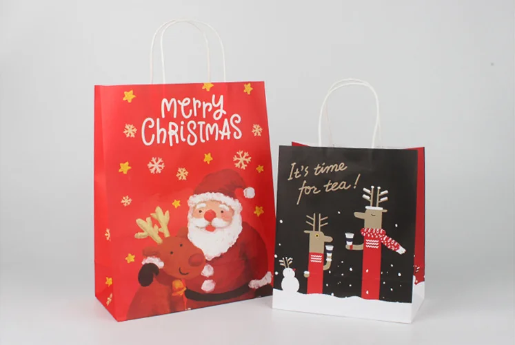 Custom Logo Food Takeaway Craft Paper Bag For Restaurant