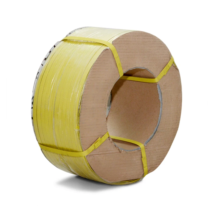 
 Оптовая продажа пользовательские ремень желтый белый пластик pp ленты  