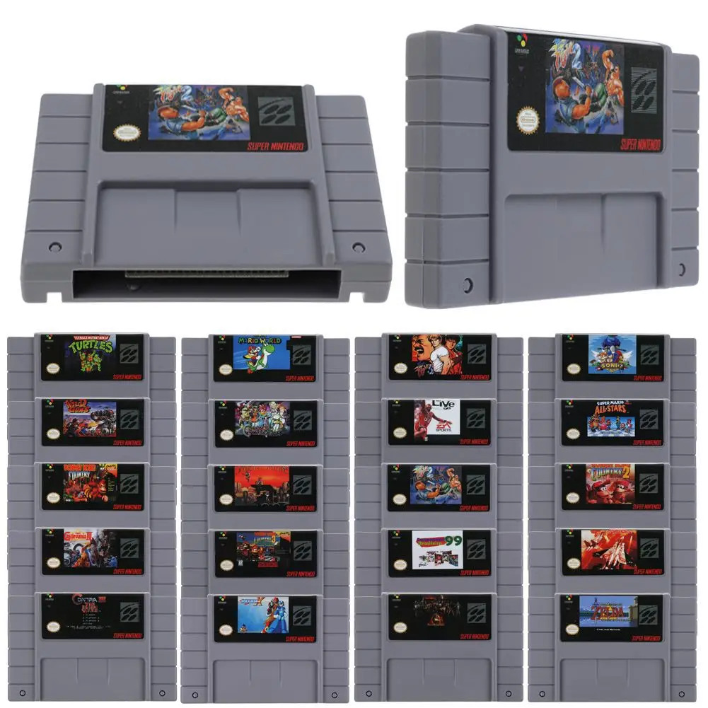 16 Bit English Version Video Game Cartridge NTSC SNES Games For Nintendo SNES Cartridge USA Version