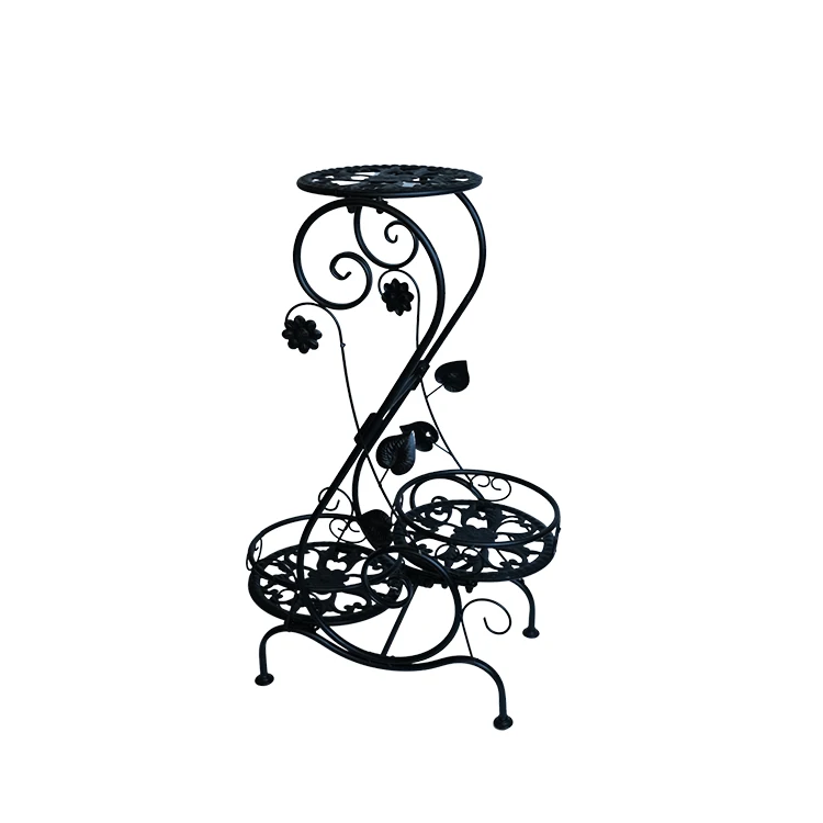 
Wire Plant Shelf Floor Metal Iron Garden Flower Pot Planter Rack 