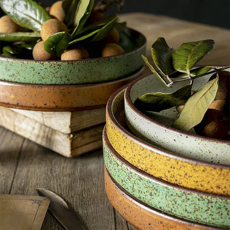 2023 Hot sale 7.5 inch 9 inch ceramic dinnerware party weeding kitchen restaurant supply flat ceramic plate