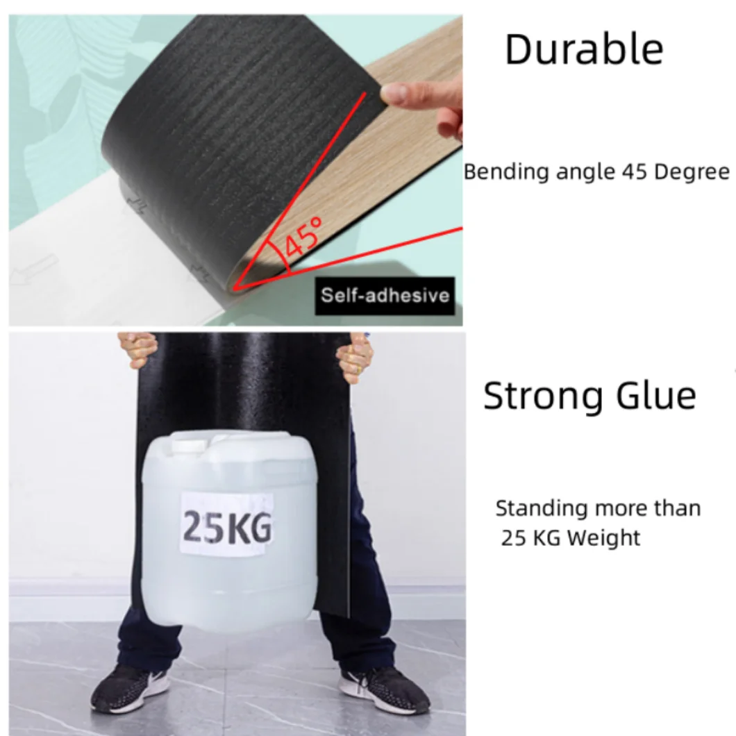 waterproof self adhesive stone anti static glue down plastic pvc vinyl plank flooring