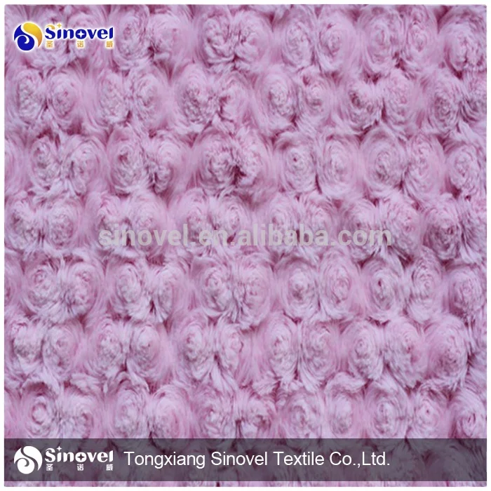 Плюшевая ткань Rosebud Minky PV