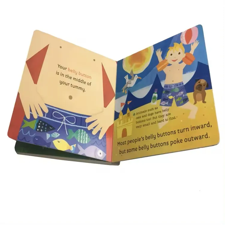 Custom Hardcover Book Story  Brand Children Illustration Books English Kids Board Book Printing Cardboard Printing