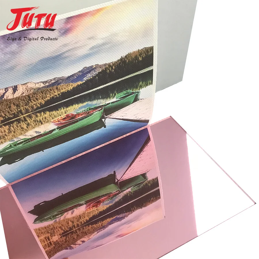 JUTU Factory Sell Pink Gold Silver Mirror Acrylic 2mm 3mm 4mm Mirrored PMMA Acrylic Sheet with adhesive tape